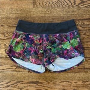 lululemon athletica Floral Print Athletic Shorts
